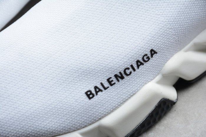 Ba*len*cia*ga speed trainer sneakers all white wt-9028