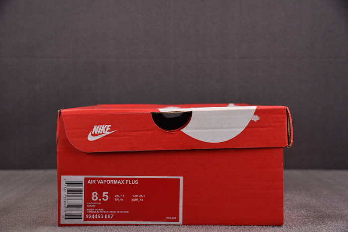 Nike Air VaporMax Plus Black Anthracite Metallic Gold 924453-007