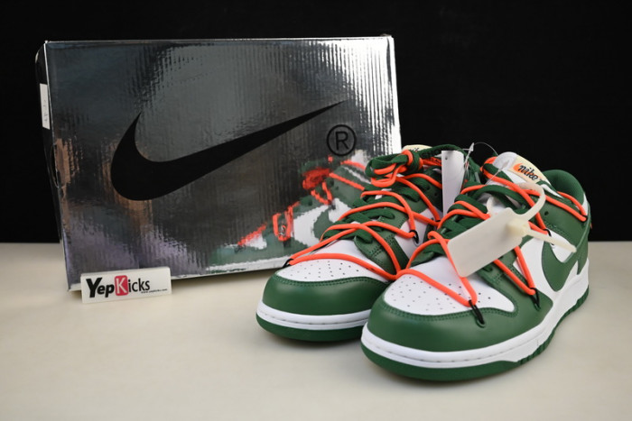 nike dunk low ow pine green ct0856-100