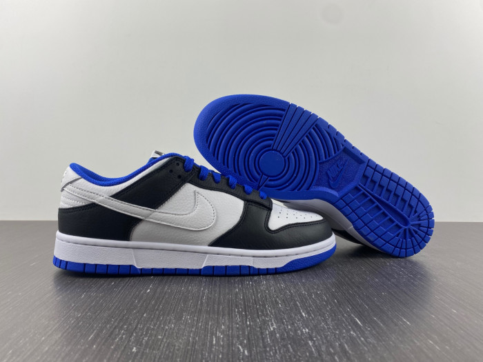 nike dunk low white black royal fd9064-110