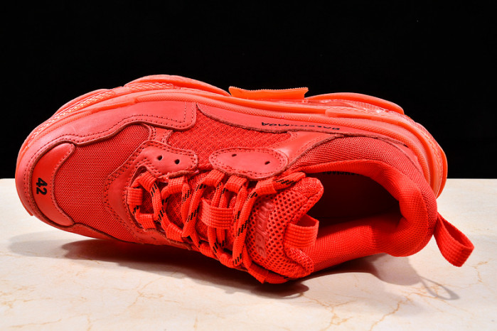 Ba*len*cia*ga triple s trainers clear sole trainer red w09o5 8125