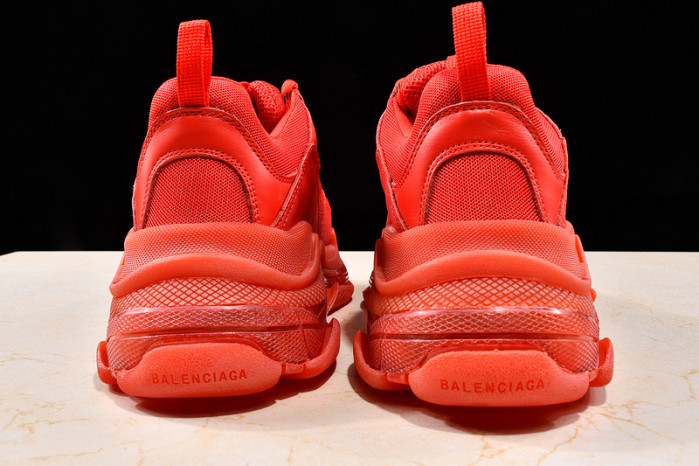 Ba*len*cia*ga triple s trainers clear sole trainer red w09o5 8125