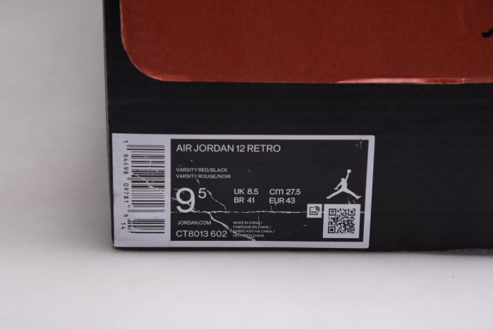 Air Jordan 12 “Reverse Flu Game CT8013-602