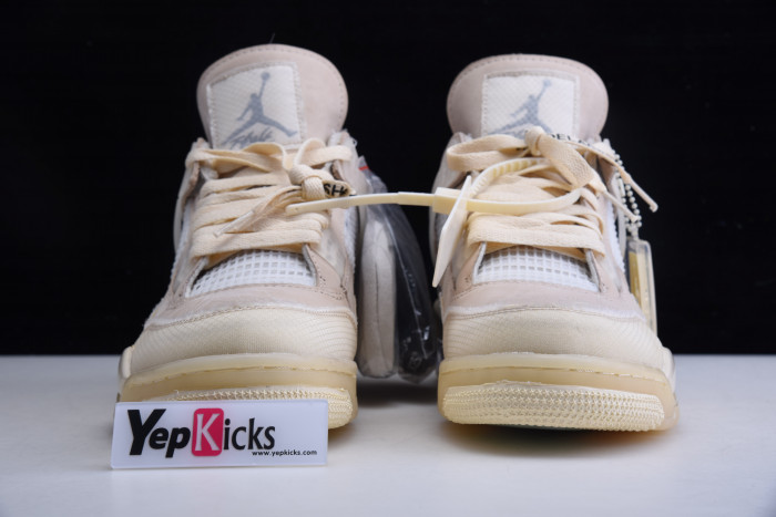 air jordan 4 rero x ow sail cv9388-100