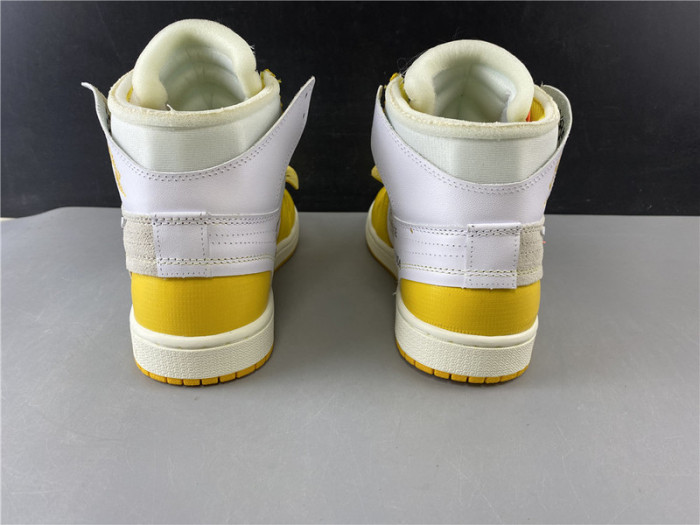 OW NIKE AIR JORDAN 1 UNC YELLOW AQ0818-149