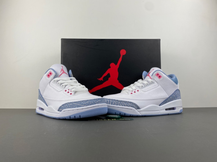 Air Jordan 3 GS "White/Cobalt Bliss" HQ0784-101