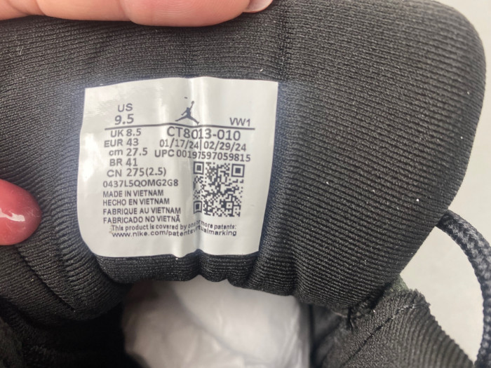 Air Jordan 12 BLACK/WOLF GREY BLACK/WOLF GREY