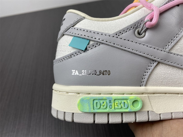 ow x nike dunk lot 9 dm1602-109