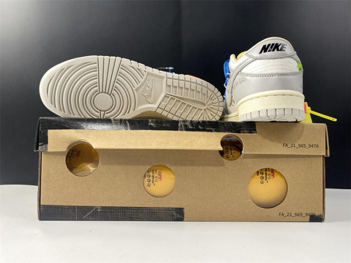 ow x nike dunk lot 10 dm1602-112