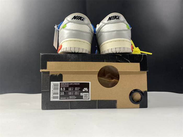 ow x nike dunk lot 10 dm1602-112
